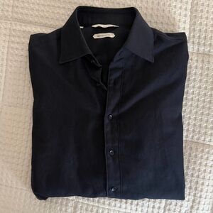 Suitsupply Men's Dark Navy Button-Up Dress Shirt